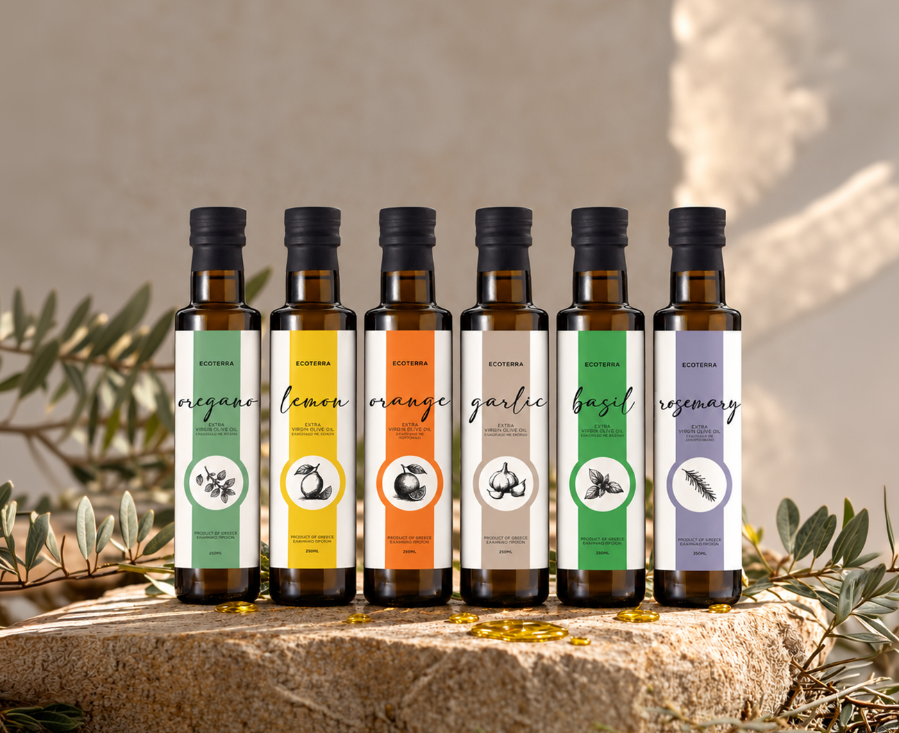 Ecoterra Basil Extra Virgin Olive Oil - Image 2